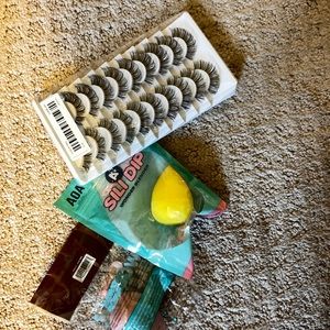 Lash set and beauty blender